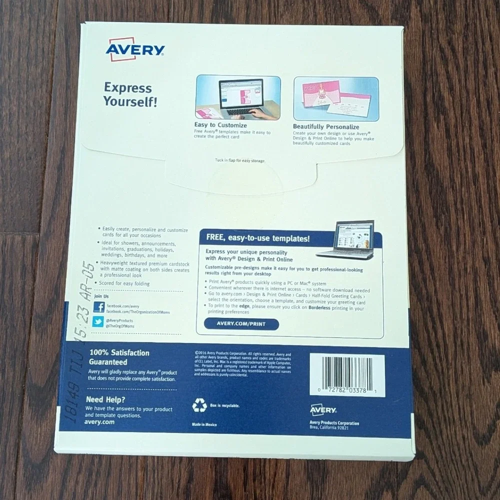 Avery new 3378